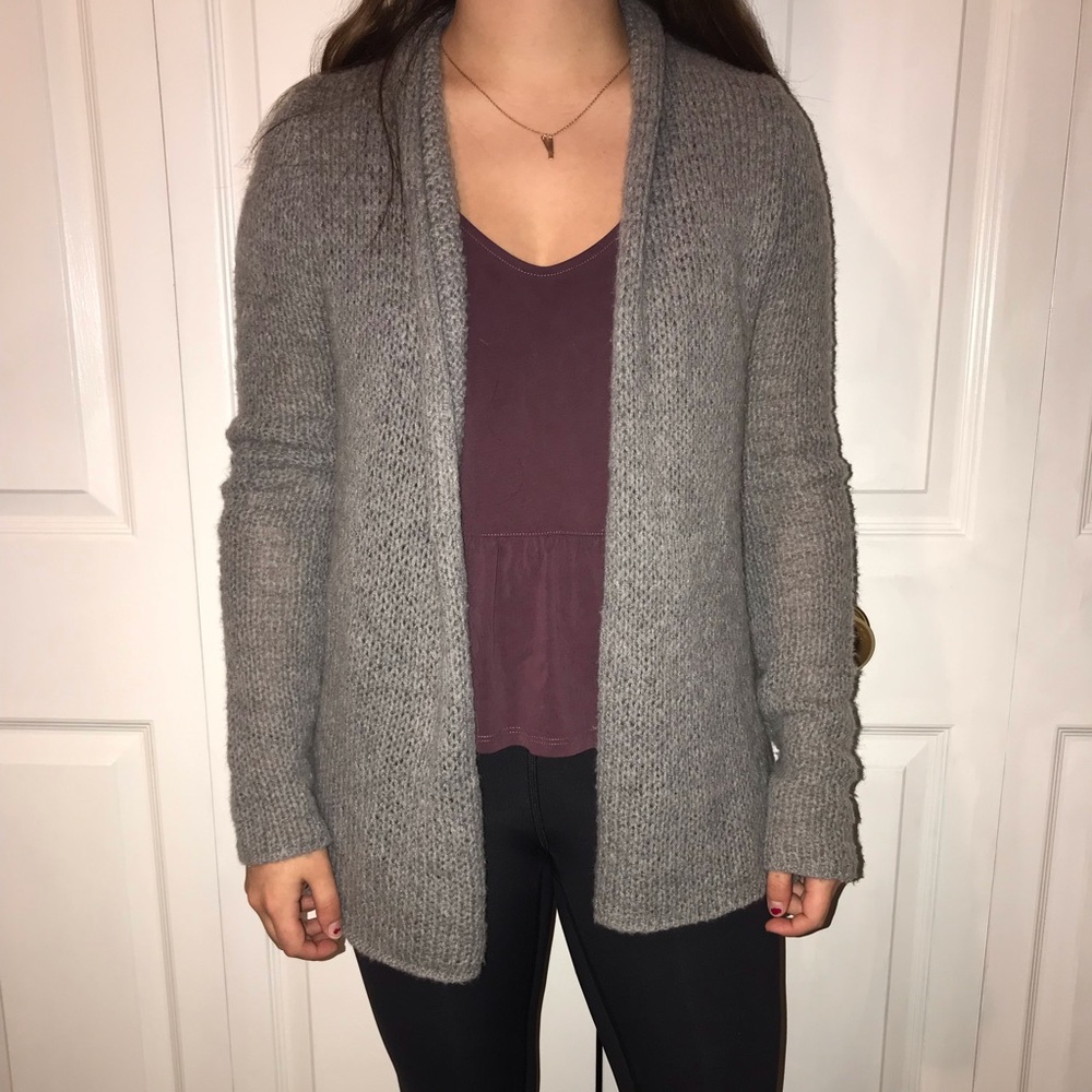 Hollister grey wooly sweater